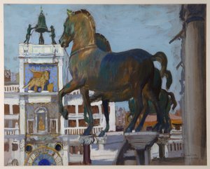 I cavalli di San Marco, 1907 da Boris Mikhailovich Kustodiev
