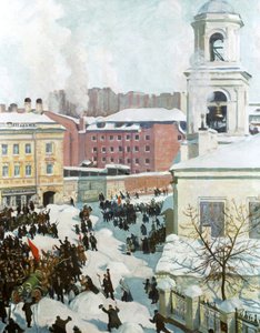27 febbraio 1917 da Boris Mikhailovich Kustodiev