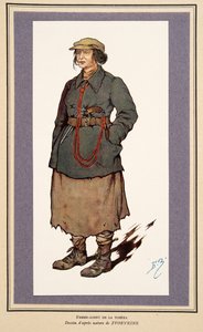 Agente segreto femminile da Histoire des Soviets, pub. 1922