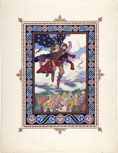 Illustrazione per la fiaba Maria Morevna da Boris Vasilievich Zvorykin