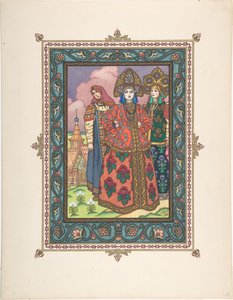 Illustrazione per la fiaba Vasilisa la Bella da Boris Vasilievich Zvorykin