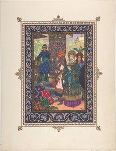 Illustrazione per la fiaba di Ivan Tsarevich, l