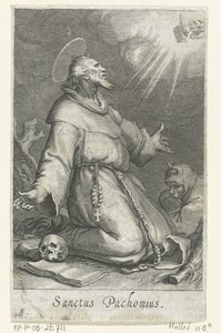 San Pacomio il Vecchio come eremita