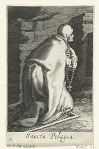 Santa Pelagia di Antiochia come eremita