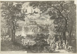 Paesaggio con martirio di Santo Stefano