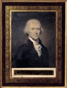 Ritratto di Thomas Jefferson (1743-1826) Presidente degli Stati Uniti dal 1801 al 1809 da Bouch