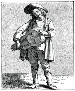 Un suonatore di ghironda, 1737-1742