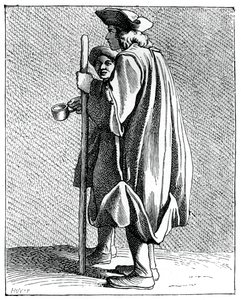 Uomo cieco di Quinze-Vingts, 1737-1742