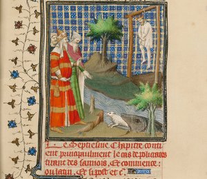 Policrate impiccato, ca 1413-1415 da Boucicaut Master,