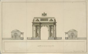 Arco di Trionfo presso Tverskaya Zastava a Mosca