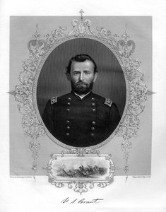Ulysses S Grant, generale americano e 18° Presidente degli Stati Uniti, 1862-1867 da Brady