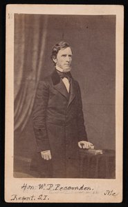 Ritratto di William Pitt Fessenden 1806-1869, prima del 1869