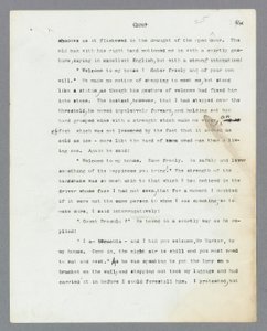 Manoscritto originale dattiloscritto di Bram Stoker 