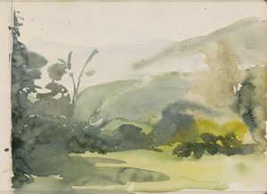 Paesaggio con alberi