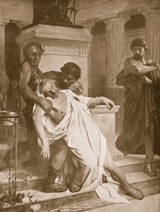 La morte di Demostene, illustrazione da 