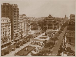 Piazza Floriano Peixoto, Rio de Janeiro (foto b/n)