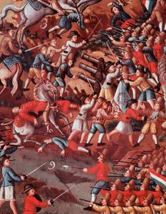 Dettaglio di ex-voto che rappresenta la Battaglia di Guararapes
