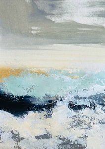 Paesaggio marino "Orizzonte dorato" da Breanna Megan Studio