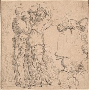 Capriccio derivato da "Figurine" di Salvator Rosa da British 18th Century
