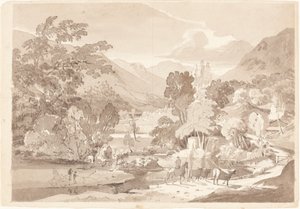 Paesaggio montuoso da British 19th Century