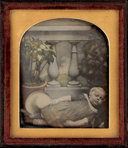 Ritratto di bambino, c. 1850 (foto) da British Photographer