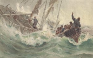 Il capitano e il suo fedele cane affondano con la nave naufragata, mentre l