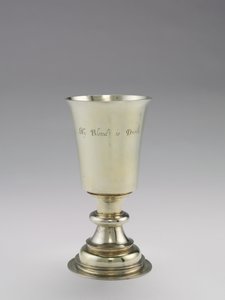 Calice da comunione, fabbricato da DR, 1671-1672