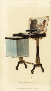 Tavolo da lavoro elegante da signora, epoca Regency da British School