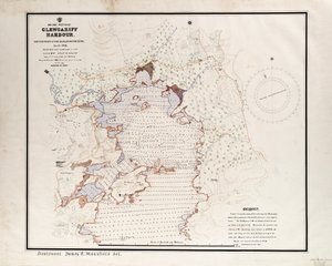 Irlanda - Costa Ovest, Porto di Glengariff. Rilevato dalla Classe Qualificante, Scuola di Navigazione Settembre - Ottobre 1912. da British School