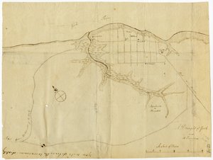 Mappa di Yorktown, Virginia, ottobre 1781