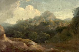 Paesaggio montuoso, mattina