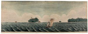 Residenza del signor Hare sulle isole Cocos o Keelings, c.1830 da British School