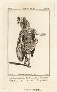 Mr Thomas Sheridan nel ruolo di Edipo in Edipo di John Dryden, Covent Garden Theatre