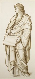 Musa della Letteratura - Cartone per Vetrata (circa 1890) da British School