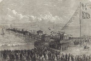 Inaugurazione di un molo britannico