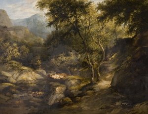 Paesaggio fluviale, metà del XIX secolo da British School