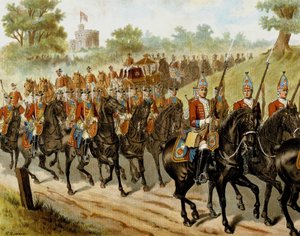 La scorta reale (Giorgio II) nel 1742 - in 