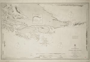 La parte sud-orientale della Terra del Fuoco con l