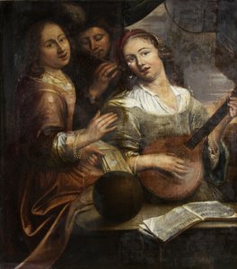 Tre musicisti, c.1700 da British School