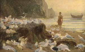 Un vagabondo del vecchio mondo, 1887, c1930 da Briton Riviere