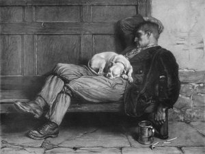 Lascia che i Cani Dormano!, 1880, 1912 da Briton Riviere