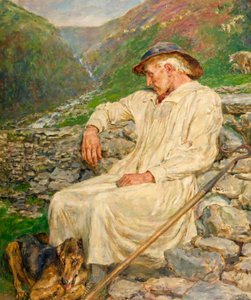 Michele e il recinto delle pecore incompiuto da Briton Riviere