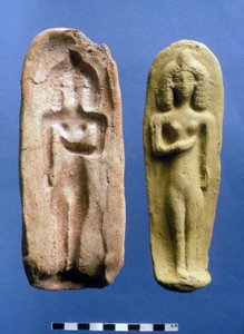 Figurina di una dea della fertilità e lo stampo da cui è stata fusa, c.VIII-VII secolo a.C.