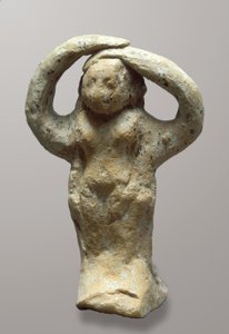 Figurina di un piangente, da Azor, Israele