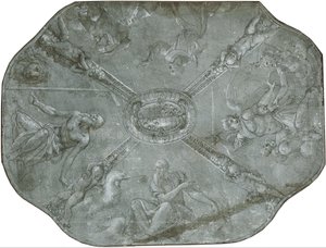 Sketch for the ceiling fresco in the Capella d