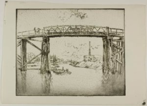 Chicago - Chiatte sul ramo nord da Bror Julius Olsson Nordfeldt