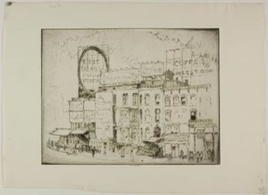 Chicago - Park Row von Bror Julius Olsson Nordfeldt