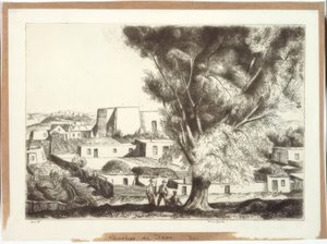 Ranchos de Taos von Bror Julius Olsson Nordfeldt