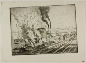 Il frantoio per carbone da Bror Julius Olsson Nordfeldt