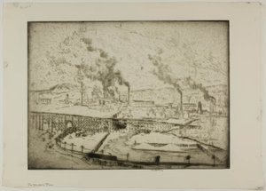 Il tram elettrico da Bror Julius Olsson Nordfeldt